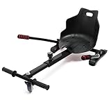Wiltec Siège de Balance Scooter – Noir – capacité de 120 kg max. – avec Roulette et Poignées – ajustable pour Adultes et Enfants – Siège de Kart Elektroscooter compatible avec Hoverboard